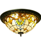 CDH 16" Tiffany Style Flush Mount Ceiling Lights with 40cm Shade (16025CM)