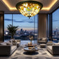 CDH 16" Tiffany Style Flush Mount Ceiling Lights with 40cm Shade (16025CM)