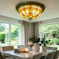 CDH 16" Tiffany Style Flush Mount Ceiling Lights with 40cm Shade (16044CM)