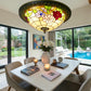 CDH 16" Tiffany Style Flush Mount Ceiling Lights with 40cm Shade (11002CM)