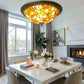 CDH 16" Tiffany Style Flush Mount Ceiling Lights with 40cm Shade (16068CM)