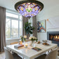 CDH 16" Tiffany Style Flush Mount Ceiling Lights with 40cm Shade (16942CM)