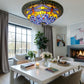 CDH 16" Tiffany Style Flush Mount Ceiling Lights with 40cm Shade (16117CM)