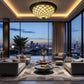 CDH 16" Tiffany Style Flush Mount Ceiling Lights with 40cm Shade (16058CM)