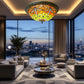 CDH 16" Tiffany Style Flush Mount Ceiling Lights with 40cm Shade (16812CM)