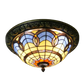 CDH 12” Tiffany Style Flush Mount Ceiling Lights with 30cm Shade (12025BSM)