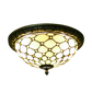 CDH 12” Tiffany Style Flush Mount Ceiling Lights with 30cm Shade (12010SM)