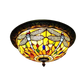 CDH 12” Tiffany Style Flush Mount Ceiling Lights with 30cm Shade (12035SM)