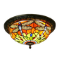 CDH 12” Tiffany Style Flush Mount Ceiling Lights with 30cm Shade (12062SM)