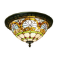 CDH 12” Tiffany Style Flush Mount Ceiling Lights with 30cm Shade (12045SM)
