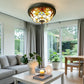CDH 12” Tiffany Style Flush Mount Ceiling Lights with 30cm Shade (12025SM)