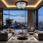 CDH 12” Tiffany Style Flush Mount Ceiling Lights with 30cm Shade (12101SM)
