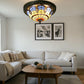 CDH 12” Tiffany Style Flush Mount Ceiling Lights with 30cm Shade (12025BSM)