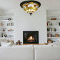 CDH 12” Tiffany Style Flush Mount Ceiling Lights with 30cm Shade (12045SM)