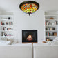 CDH 12” Tiffany Style Flush Mount Ceiling Lights with 30cm Shade (12062SM)