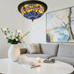 CDH 12” Tiffany Style Flush Mount Ceiling Lights with 30cm Shade (16117SM)