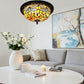 CDH 12” Tiffany Style Flush Mount Ceiling Lights with 30cm Shade (12035SM)