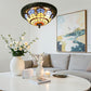 CDH 12” Tiffany Style Flush Mount Ceiling Lights with 30cm Shade (12025BSM)