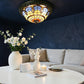 CDH 12” Tiffany Style Flush Mount Ceiling Lights with 30cm Shade (12025BSM)