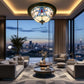 CDH 12” Tiffany Style Flush Mount Ceiling Lights with 30cm Shade (12045BSM)