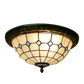 CDH 12” Tiffany Style Flush Mount Ceiling Lights with 30cm Shade (26009SM)