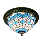 CDH 12” Tiffany Style Flush Mount Ceiling Lights with 30cm Shade (16119SM)