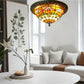 CDH 12” Tiffany Style Flush Mount Ceiling Lights with 30cm Shade (12009SM)