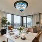 CDH 12” Tiffany Style Flush Mount Ceiling Lights with 30cm Shade (16119SM)
