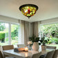 CDH 12” Tiffany Style Flush Mount Ceiling Lights with 30cm Shade (16059ASM)