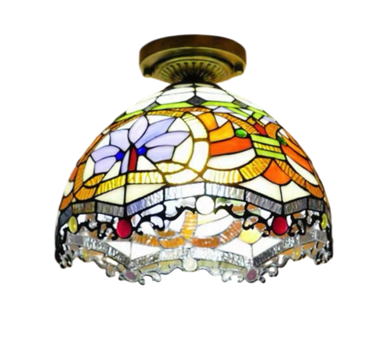CDH 12” Tiffany Style Downlight Ceiling Lights with 30cm Shade (12011DL)