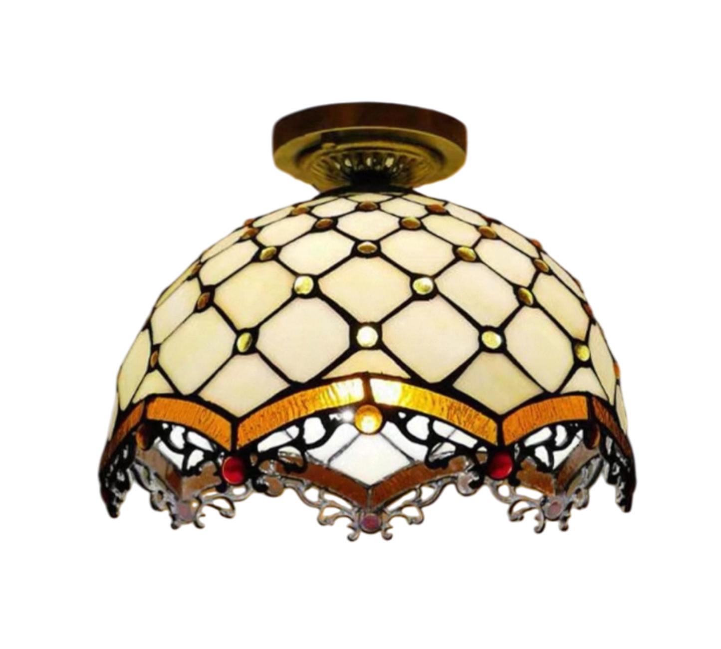 CDH 12” Tiffany Style Downlight Ceiling Lights with 30cm Shade (12010DL)