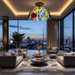 CDH 12” Tiffany Style Downlight Ceiling Lights with 30cm Shade (15016DL)