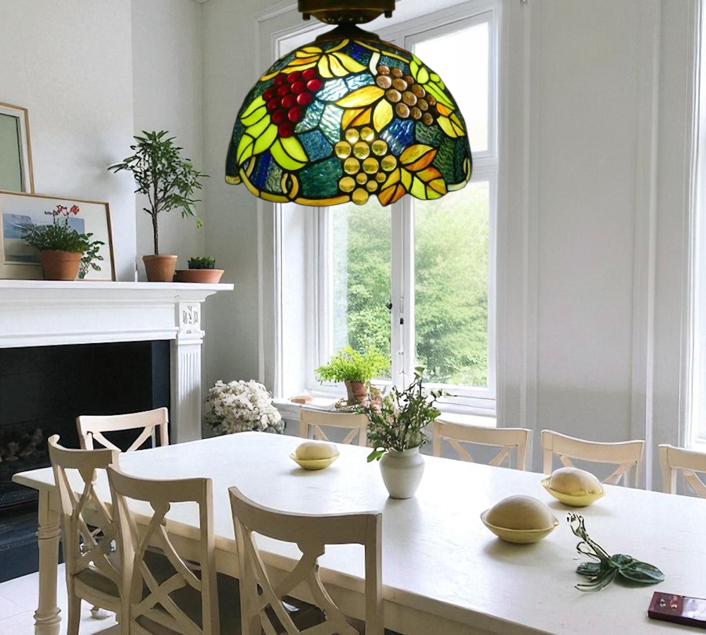CDH 12” Tiffany Style Downlight Ceiling Lights with 30cm Shade (12099DL)