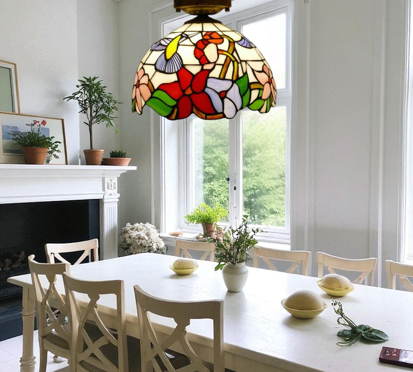 CDH 12” Tiffany Style Downlight Ceiling Lights with 30cm Shade (12704DL)
