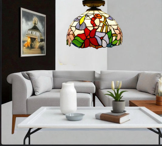 CDH 12” Tiffany Style Downlight Ceiling Lights with 30cm Shade (12704DL)