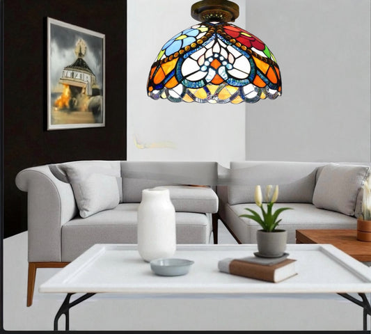 CDH 12” Tiffany Style Downlight Ceiling Lights with 30cm Shade (15030DL)