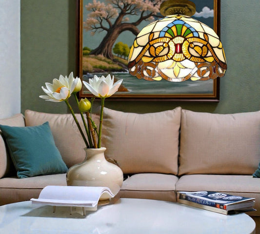 CDH 12” Tiffany Style Downlight Ceiling Lights with 30cm Shade (12025DL)