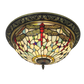 CDH 16" Tiffany Style Flush Mount Ceiling Lights with 40cm Shade (16035WCM)