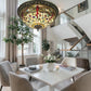 CDH 16" Tiffany Style Flush Mount Ceiling Lights with 40cm Shade (16035WCM)