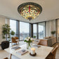 CDH 16" Tiffany Style Flush Mount Ceiling Lights with 40cm Shade (16035WCM)