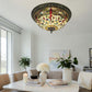 CDH 16" Tiffany Style Flush Mount Ceiling Lights with 40cm Shade (16035WCM)