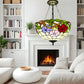 CDH 16" Tiffany Upright Lamp 40cm shade (11002LCR)