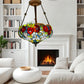 CDH 16" Tiffany Upright Lamp 40cm shade (16116CR)
