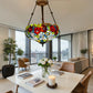 CDH 16" Tiffany Upright Lamp 40cm shade (16116CR)
