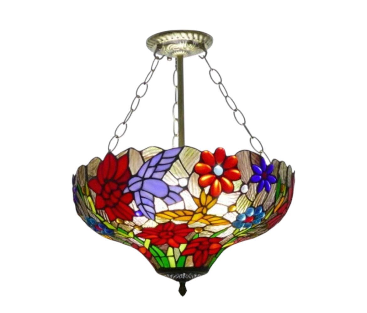 CDH 16" Tiffany Upright Lamp 40cm shade (16111CR)