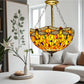 CDH 16" Tiffany Upright Lamp 40cm shade (16035CR)