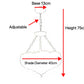 CDH 16" Tiffany Upright Lamp 40cm shade (16110CR HC) for High Ceiling