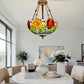CDH 18" XLARGE Tiffany Upright Lamp 46cm shade (15013XCR)