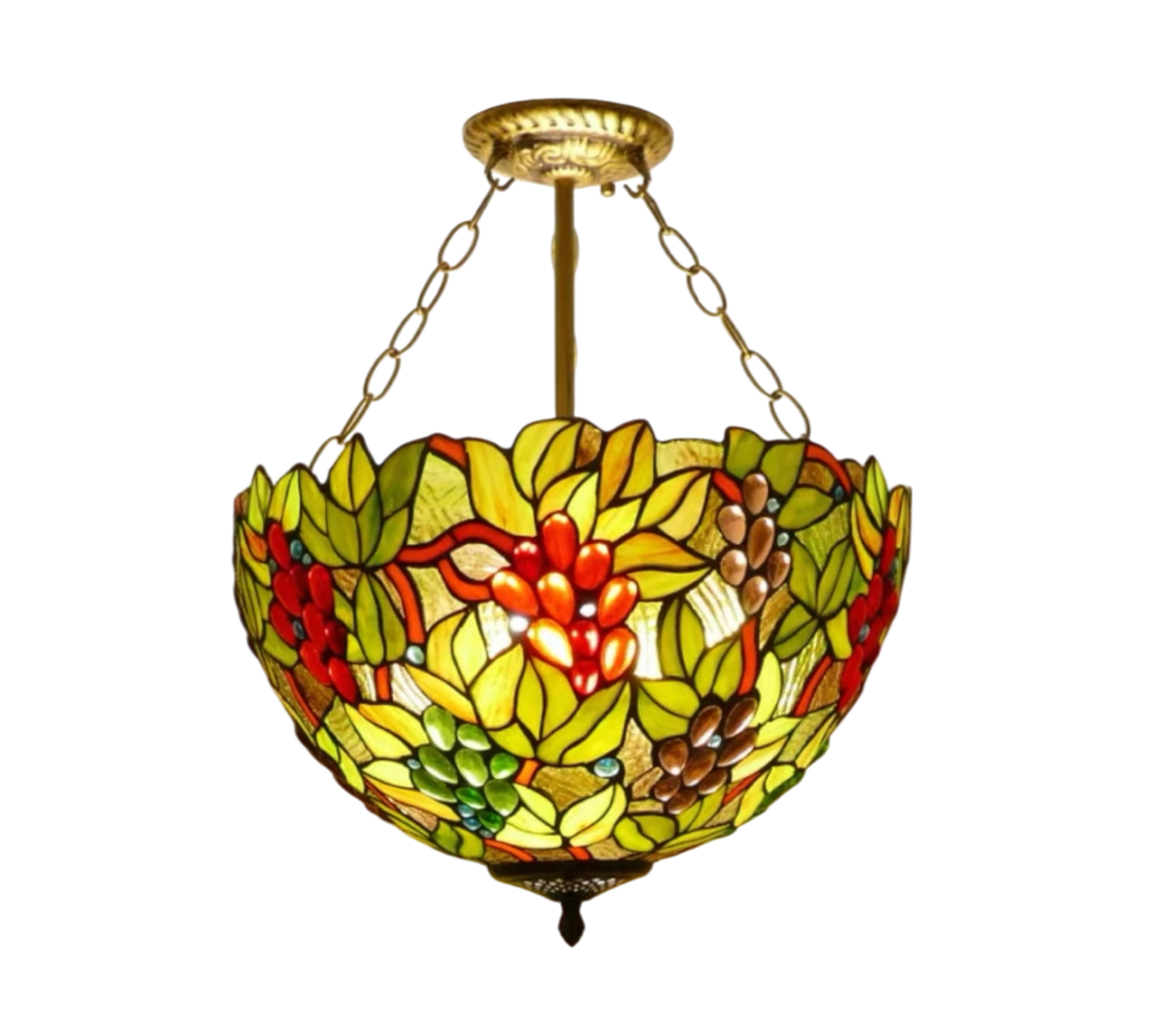 CDH 16" Tiffany Upright Lamp 40cm shade (16059CR)