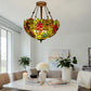 CDH 20” XLARGE Tiffany Upright Lamp with 50cm shade (16059XCR)